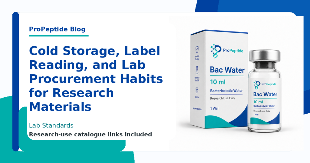 Cold Storage, Label Reading, and Lab Procurement Habits for Research Materials