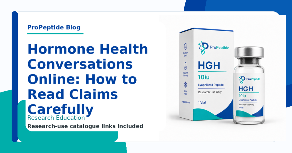 Hormone Health Conversations Online: How to Read Claims Carefully