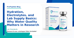 Hydration, Electrolytes, and Lab Supply Basics: Why Water Quality Matters in Research